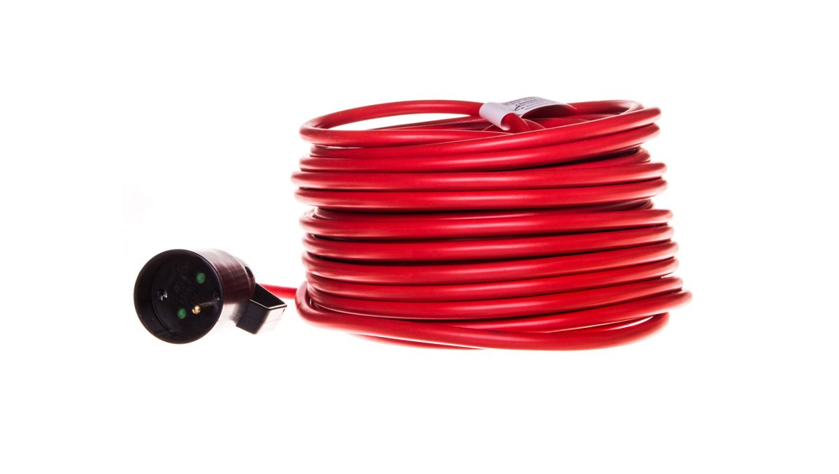 Brennenstuhl Przedłużacz 1 x 230V czerwony 25m 1167474 1167474