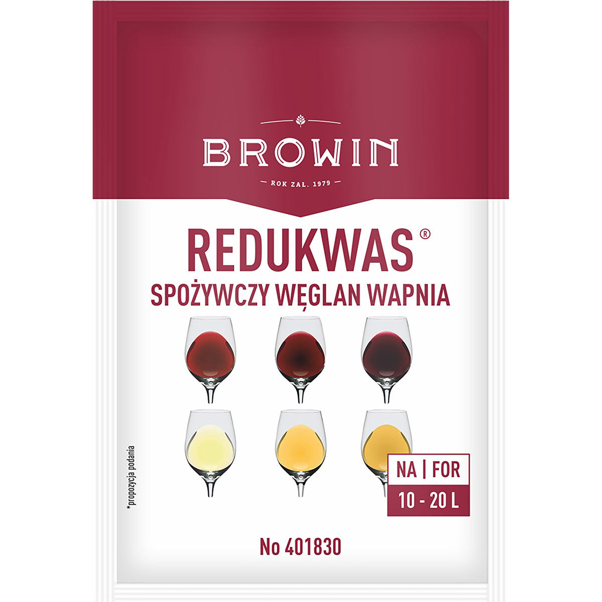 Browin Węglan wapnia (spożywczy) 15g Akc000144