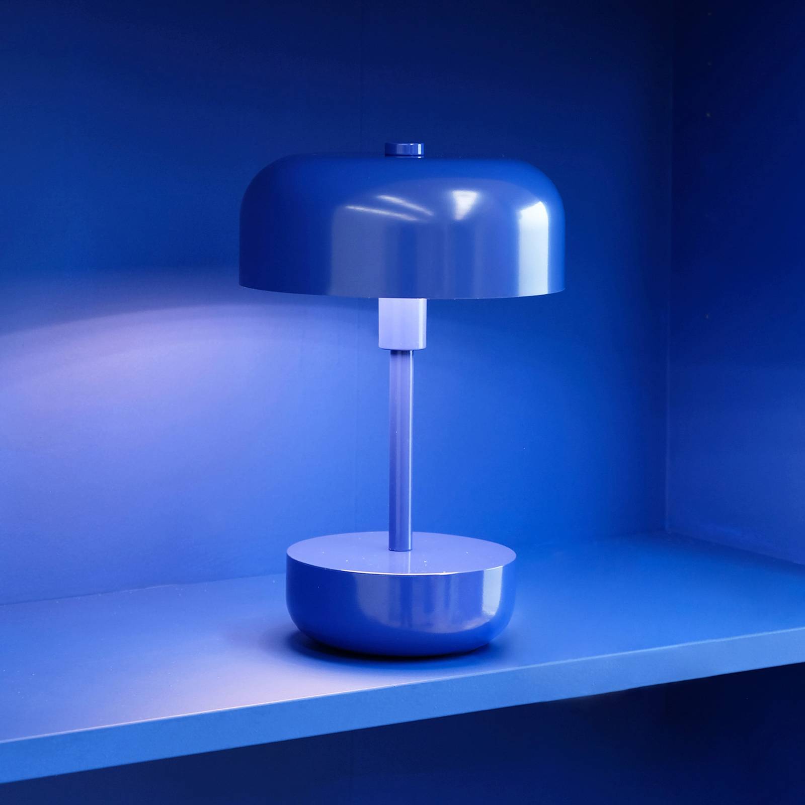 Dyberg Larsen Haipot lampa stołowa LED niebieska
