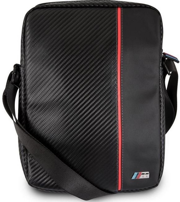 BMW bmtb10caprbk Travel Bag 9 10 cali Carbon Inspiration, M Collection, uniwersalny Czarny/czerwony BMTB10CAPRBK