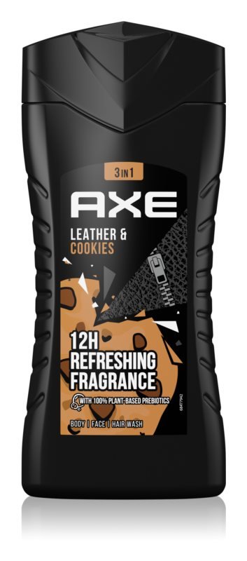 Axe AXE żel pod prysznic Collision Leather & Cookies, 250 ML, 6er Pack (6 X 250 ML) 8710447277775