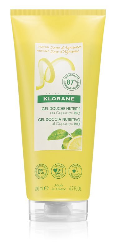 Klorane, Cupuacu Bio Zeste D'agrumes, Odżywczy Żel Pod Prysznic, 200ml