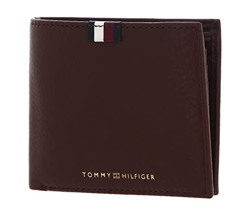 Tommy Hilfiger Męskie portfele TH PREM LEA CC Flap and Coin, Dark Chestnut, Dark Chestnut