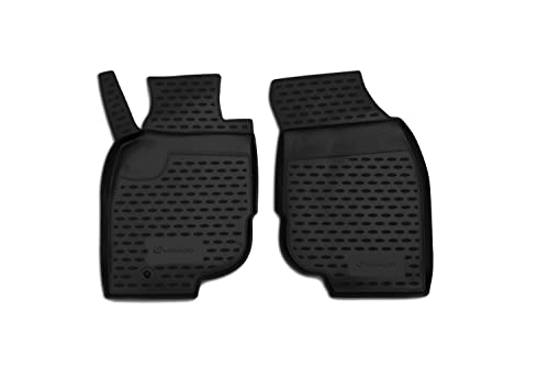 Dopasowane dywaniki samochodowe ELEMENT 3D zaprojektowane do Toyota Hilux, 2008->, 1 rząd, 2-częściowy