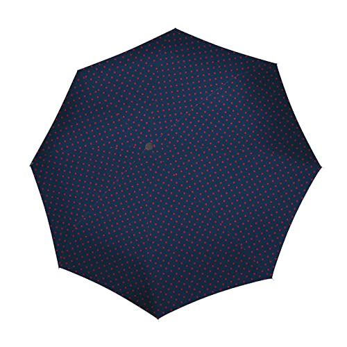 Reisenthel Umbrella Pocket duomatic Mixed dots czerwony parasol kieszonkowy z przetworzonych butelek PET – z dużym przyciskiem i ergonomicznym uchwytem, czerwony, Duomatic, parasol