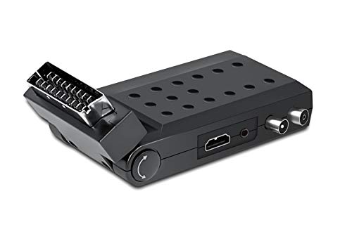 DIPROGRESS DPT202SB Odbiornik cyfrowy Scart Stick DVB-T2 H265/HEVC Main 10 z uniwersalnym pilotem do telewizora