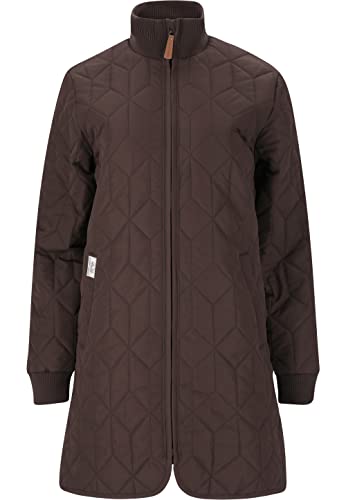 Weather Report Damska kurtka pikowana Nokka W Long Quilted Jacket I oddychający pikowany płaszcz I długa kurtka z wysokim kołnierzem