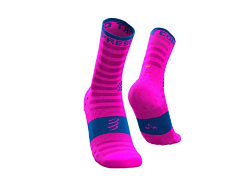 COMPRESSPORT Skarpety do biegania – Pro Racing Socks V3 Run High – ultralekkie – optymalne wsparcie, najwyższy komfort i odprowadzanie wilgoci – bieganie, triathlon i multiaktywność
