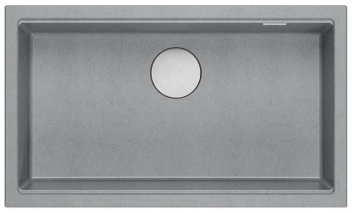 QUADRON Zlewozmywak (76x44) DASH 110 szary, elementy stalowe HQD7644U5_BS_U