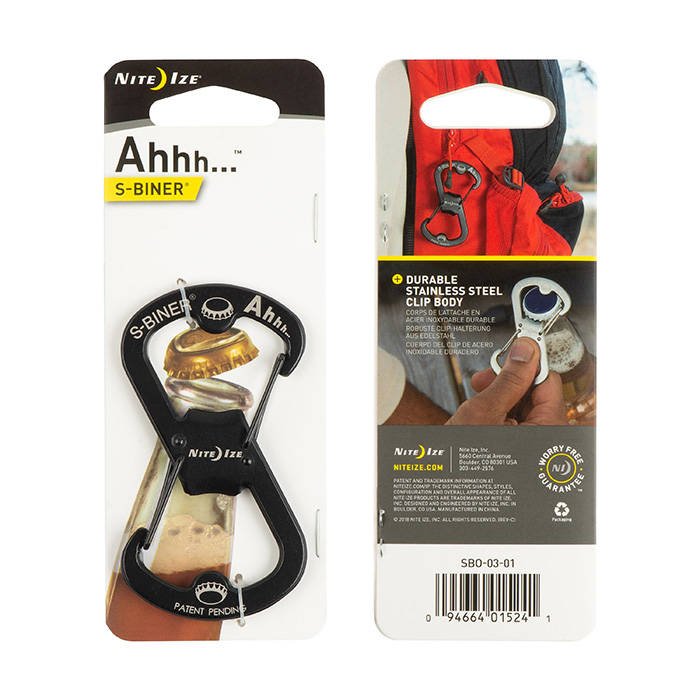 Nite Ize - S-Biner Ahhh Bottle Opener - Czarny - SBO-03-01