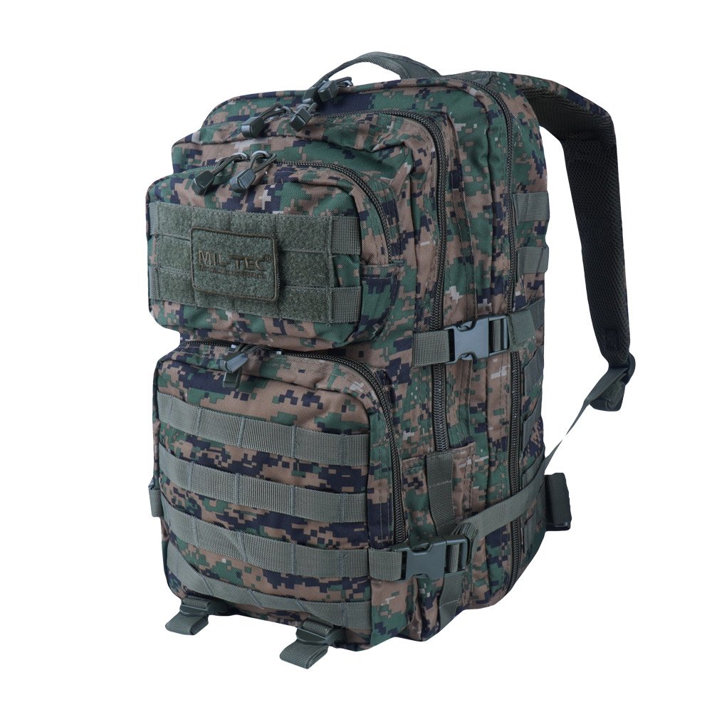 Mil-Tec - Plecak Large Assault Pack - Digital Woodland - 14002271