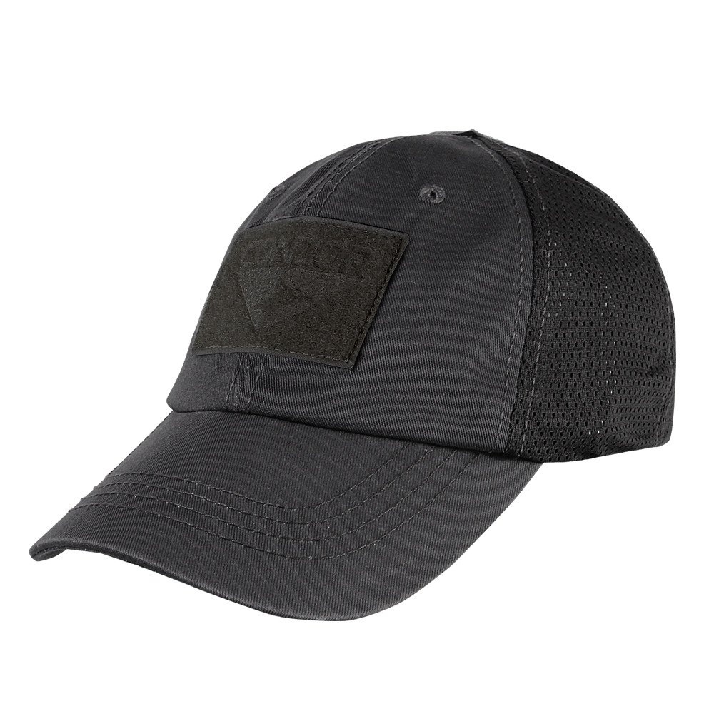 Condor - Czapka Mesh Tactical Cap - Czarny - TCM-002