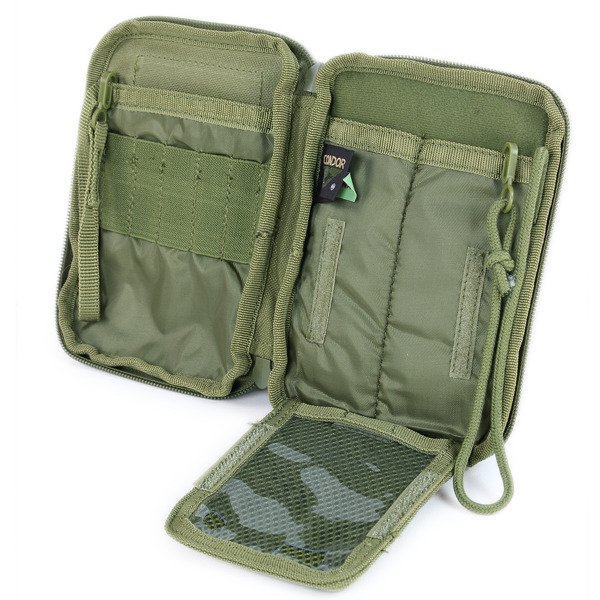 Condor - Pocket Pouch + US Flag Patch - Zielony OD - MA16-001