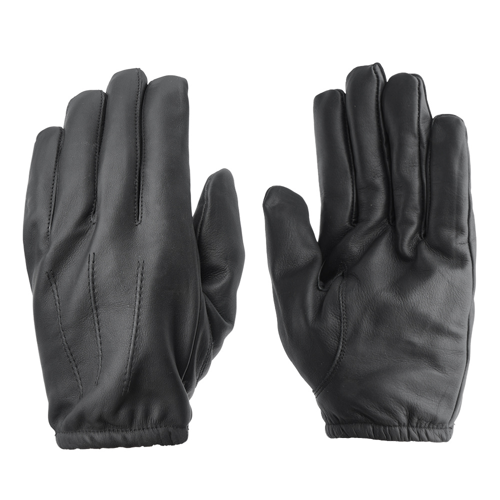 Mil-Tec - Rękawice skórzane z Kevlarem® - Czarny - 12503002