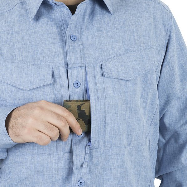 Helikon - Koszula Defender Mk2 Gentleman Shirt® - Melange Blue - KO-DGM-PO-6520Y