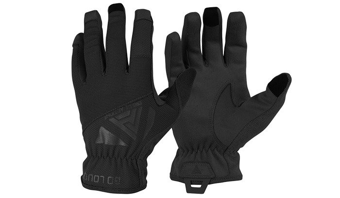 Direct Action - Rękawice Light Gloves - Czarny - GL-LGHT-PES-BLK
