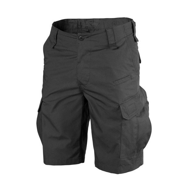 Krótkie Spodnie CPU® - PolyCotton Ripstop - Czarne - Helikon-Tex