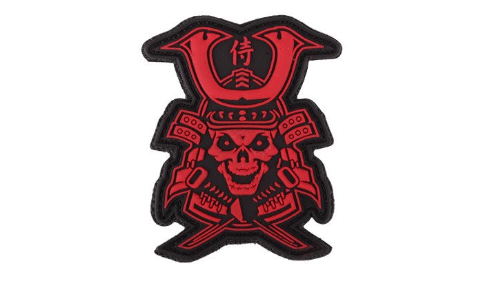 101 Inc. - Naszywka 3D - Samurai Skull - Czerwony