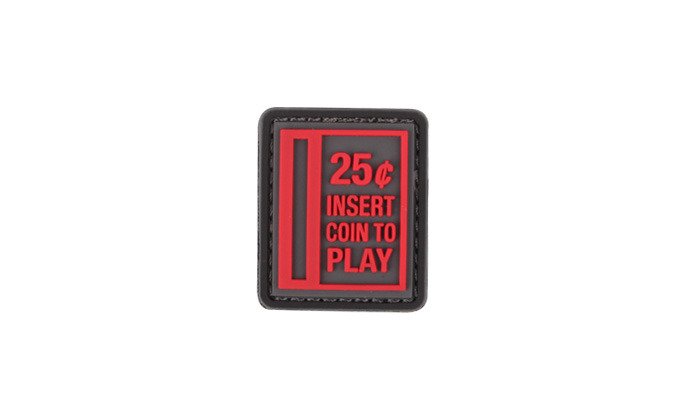 101 Inc. - Naszywka 3D - Insert Coin to Play - Czerwony