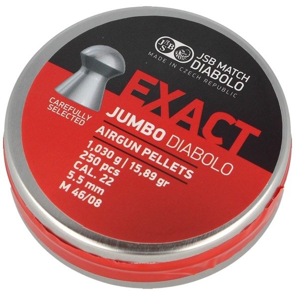 JSB - Śrut do wiatrówki Exact Jumbo - 5.51 mm - 250 szt. - 546246-250