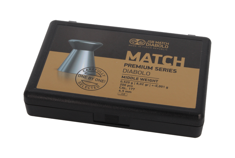 JSB - Śrut do wiatrówki Match Premium Middle 4.52 mm - 200 szt. - 1020-200