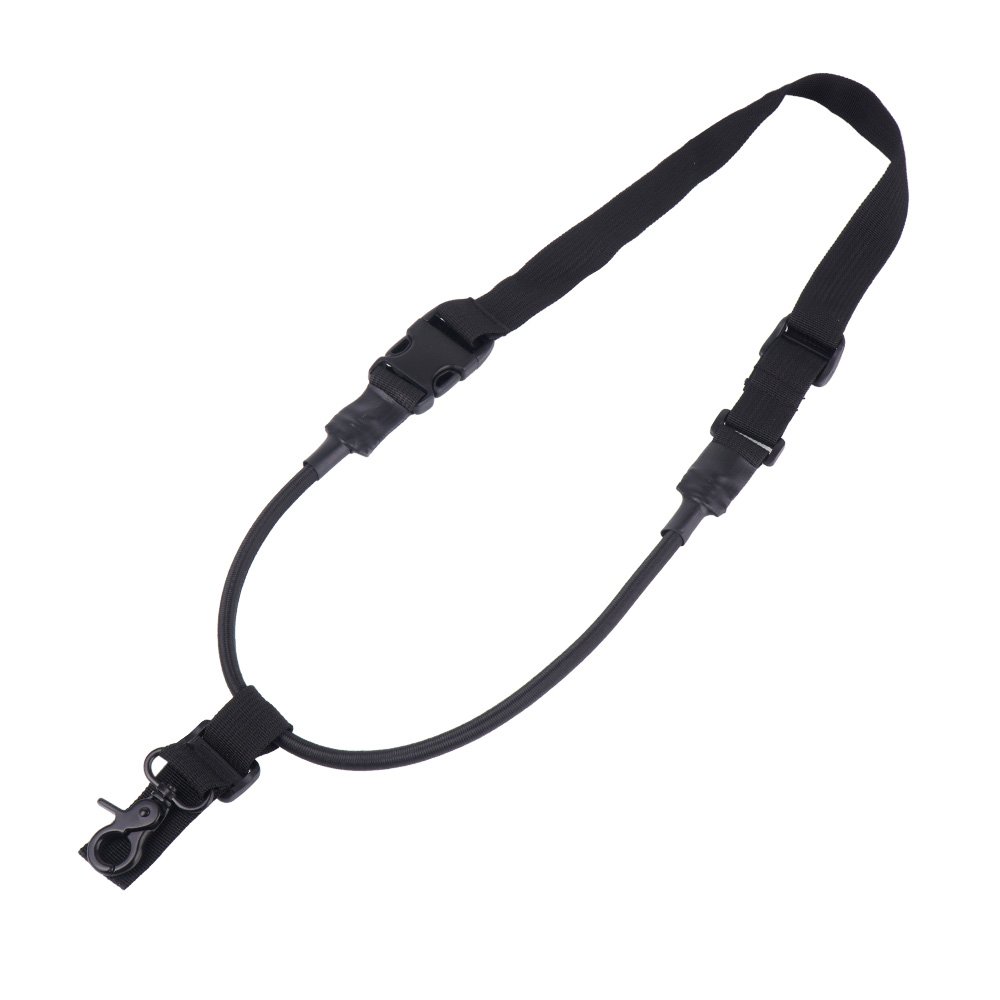 MFH - Zawieszenie taktyczne Bungee Sling - Czarne - 30759A