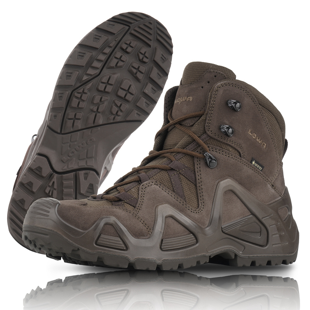 LOWA - Buty taktyczne ZEPHYR GTX® MID TF - Dark Brown - 310537 0493