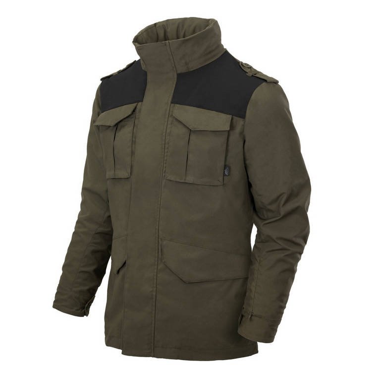 Helikon - Kurtka Covert M65 - Taiga Green / Czarna - KU-C65-DC-0901A