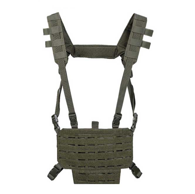 Mil-Tec - Lekka kamizelka Chest Rig - Zielony OD - 13530401