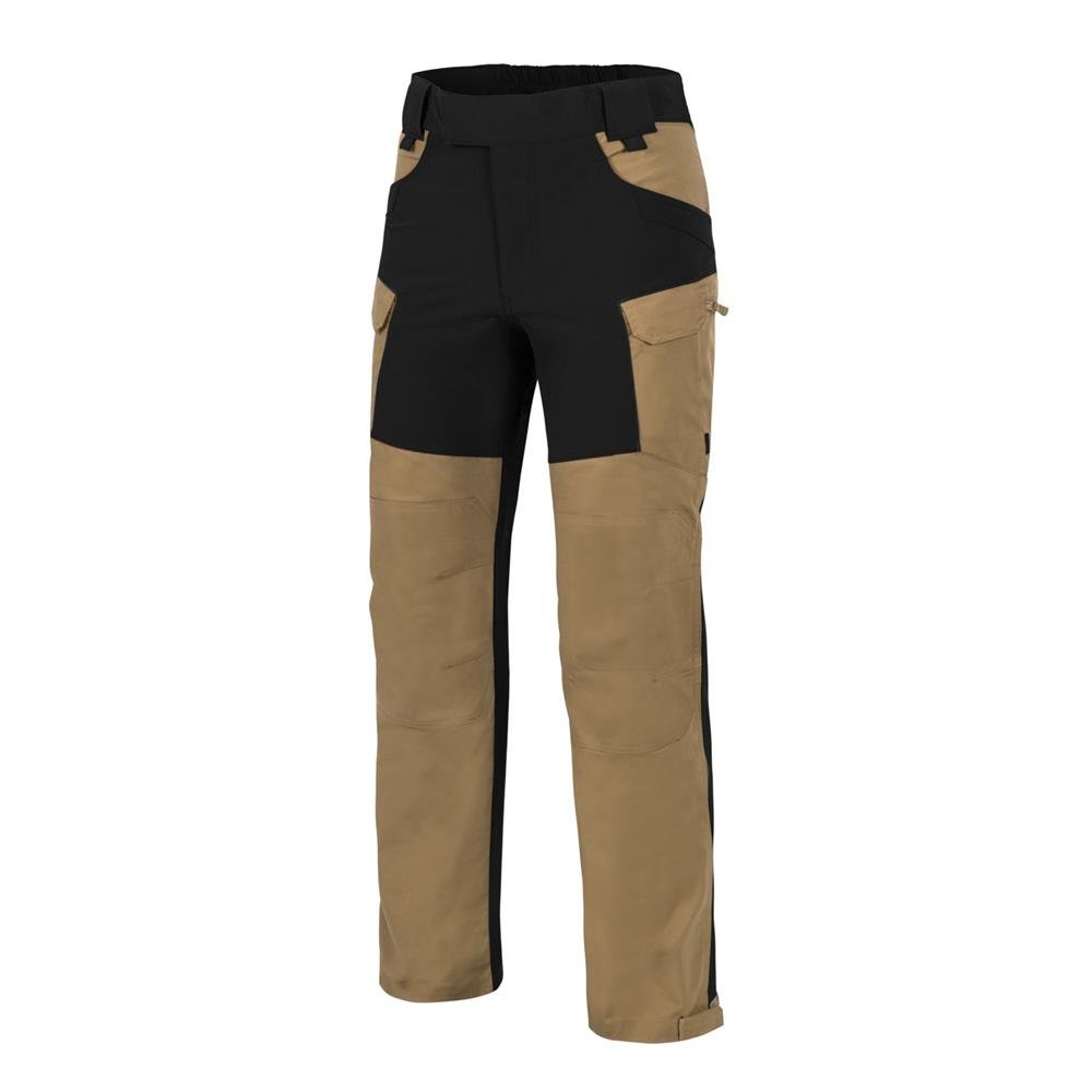 Helikon - Spodnie outdoorowe Hybrid Outback Pants - DuraCanvas - Coyote / Czarne - SP-HOP-DC-1101A