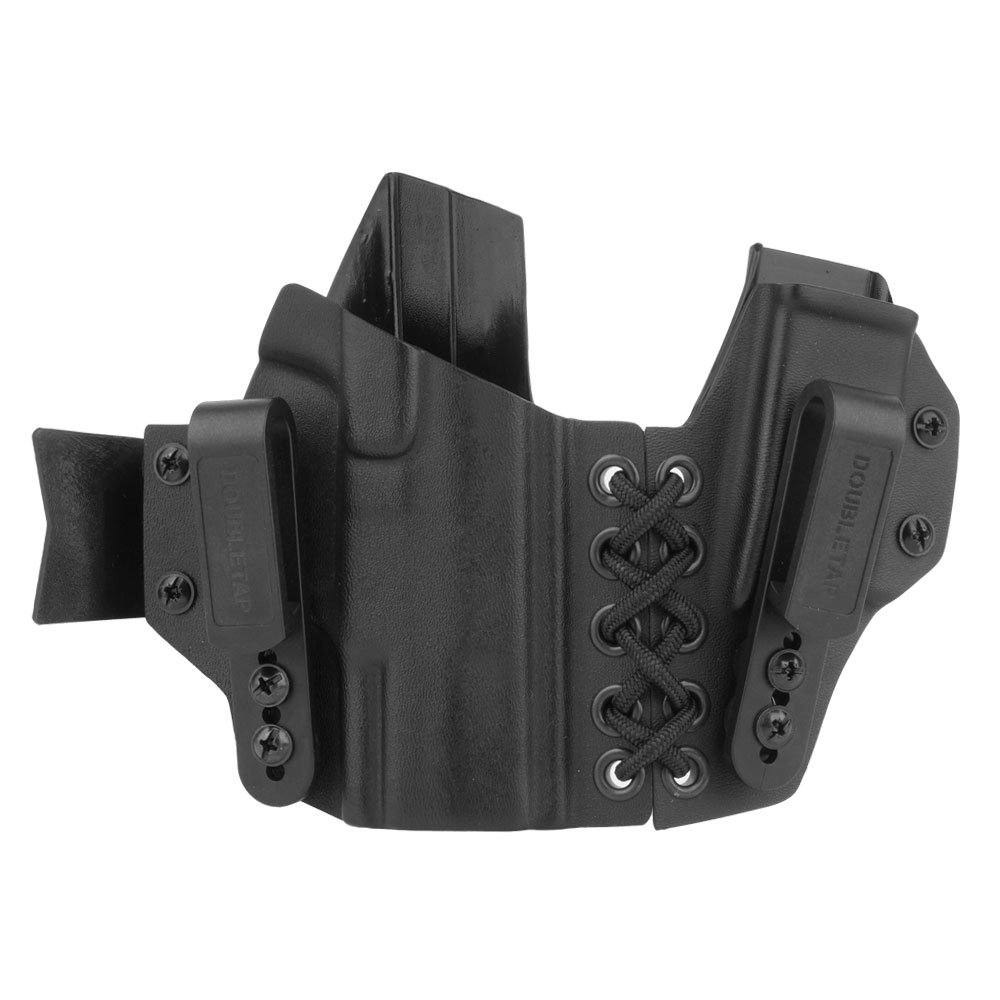 DOUBLETAP GEAR - Kabura wewnętrzna Kydex Appendix Elastic IWB z ładownicą do Walther P99 - Czarna