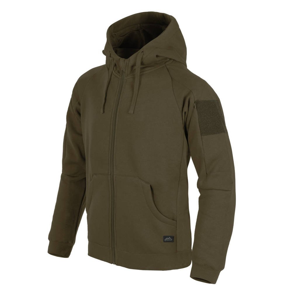 Helikon - Bluza Urban Tactical Hoodie Lite - FullZip - Zielona- BL-ULF-CB-82