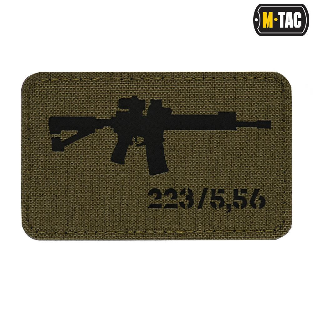 M-Tac - Naszywka AR-15 223/5,56 Laser Cut - Ranger Green/Czarny - 51111232