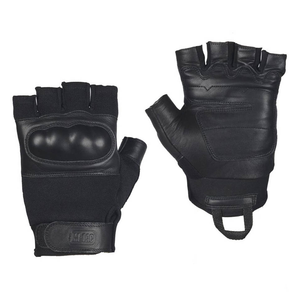 M-Tac - Rękawice taktyczne bez palców Assault Tactical Mk.4 - Czarne - 90214002