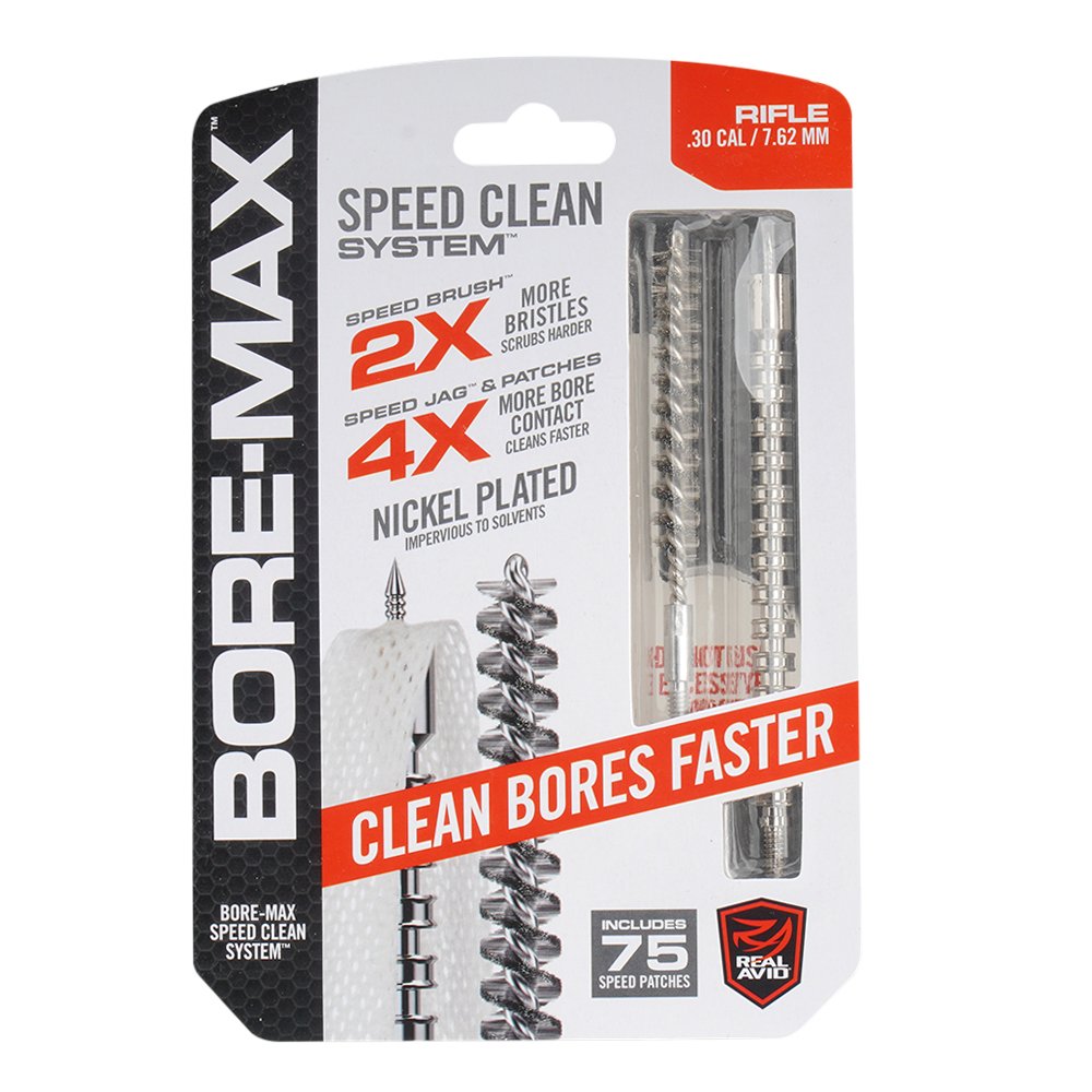 Real Avid - Zestaw do czyszczenia broni Bore Max Speed Clean System - .30/.308/7.62 mm - AVBMSET30