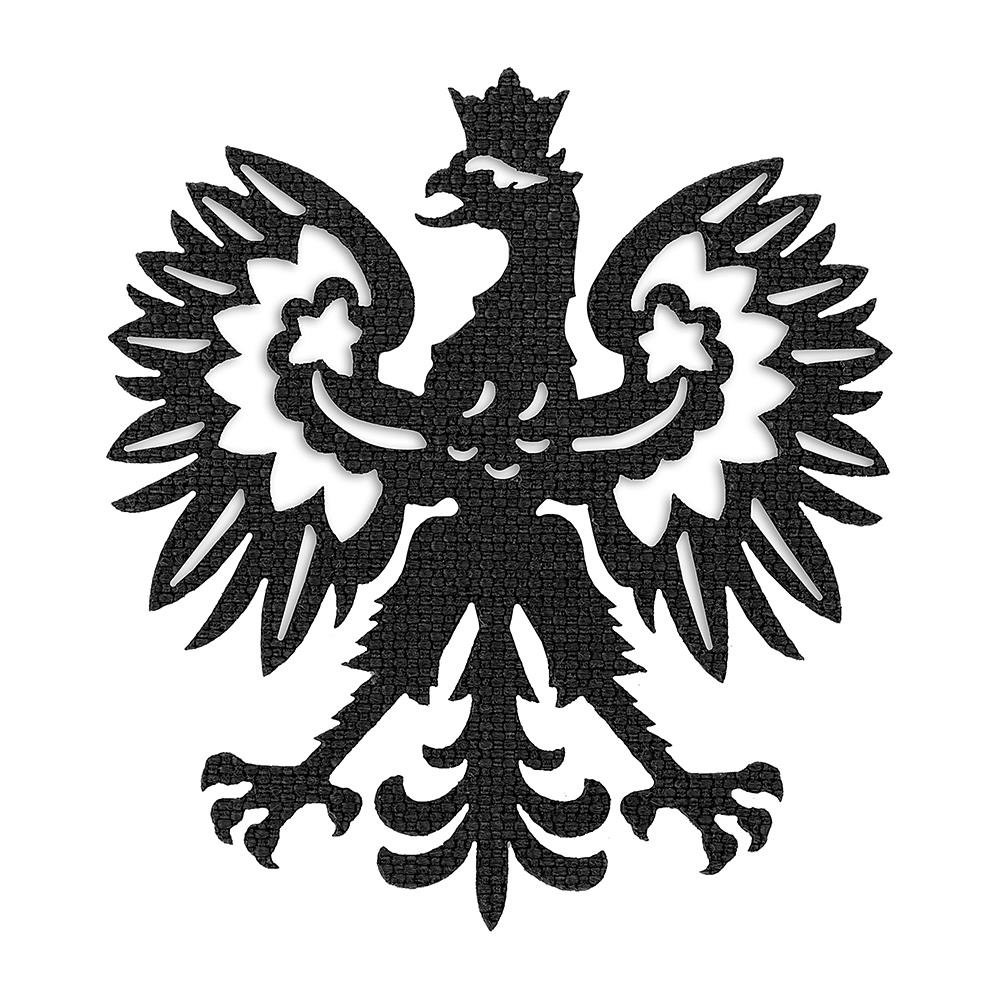 M-Tac - Naszywka Polski Orzeł Laser Cut - Cordura 500D - Czarny - 51008002