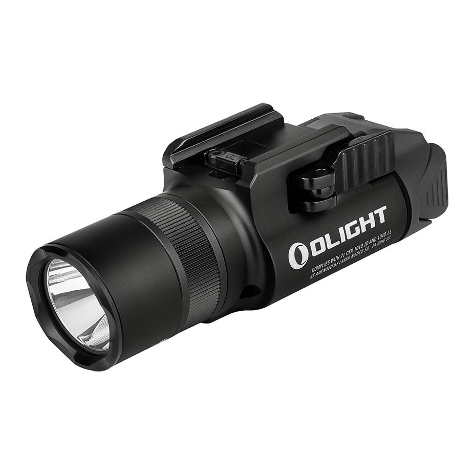 Olight - Latarka taktyczna na broń z celownikiem laserowym BALDR Pro R - 1350 lumenów - Zielony laser - Czarna
