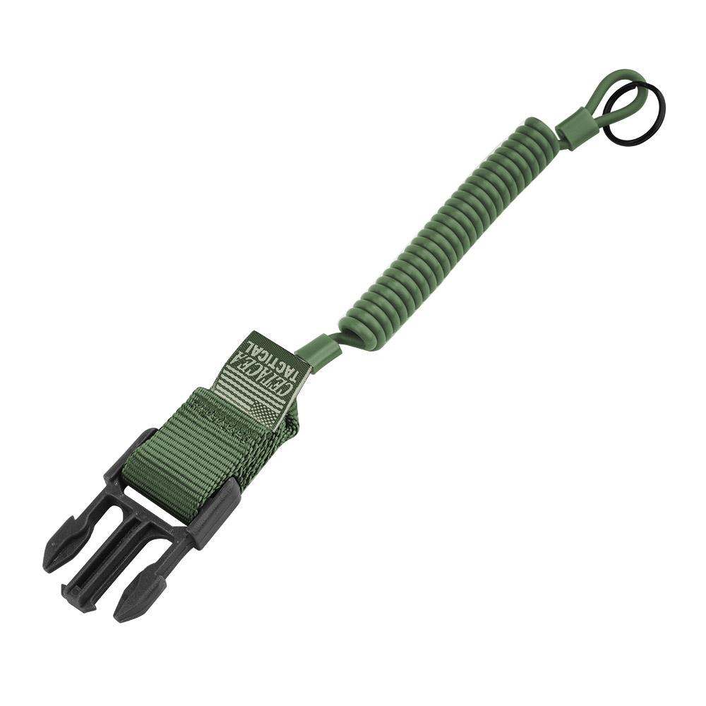 Cetacea Tactical - Smycz do broni QR z klamrą męską - Olive Drab - TA-QRMC-OD