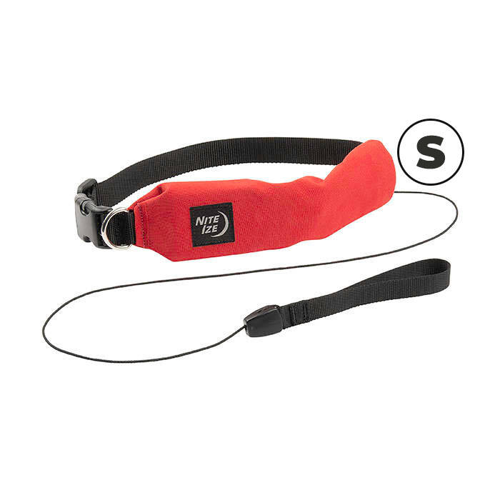 Nite Ize - Obroża dla psa ze smyczą RadDog All-In-One - S - Czerwona - RRLS-10-R3