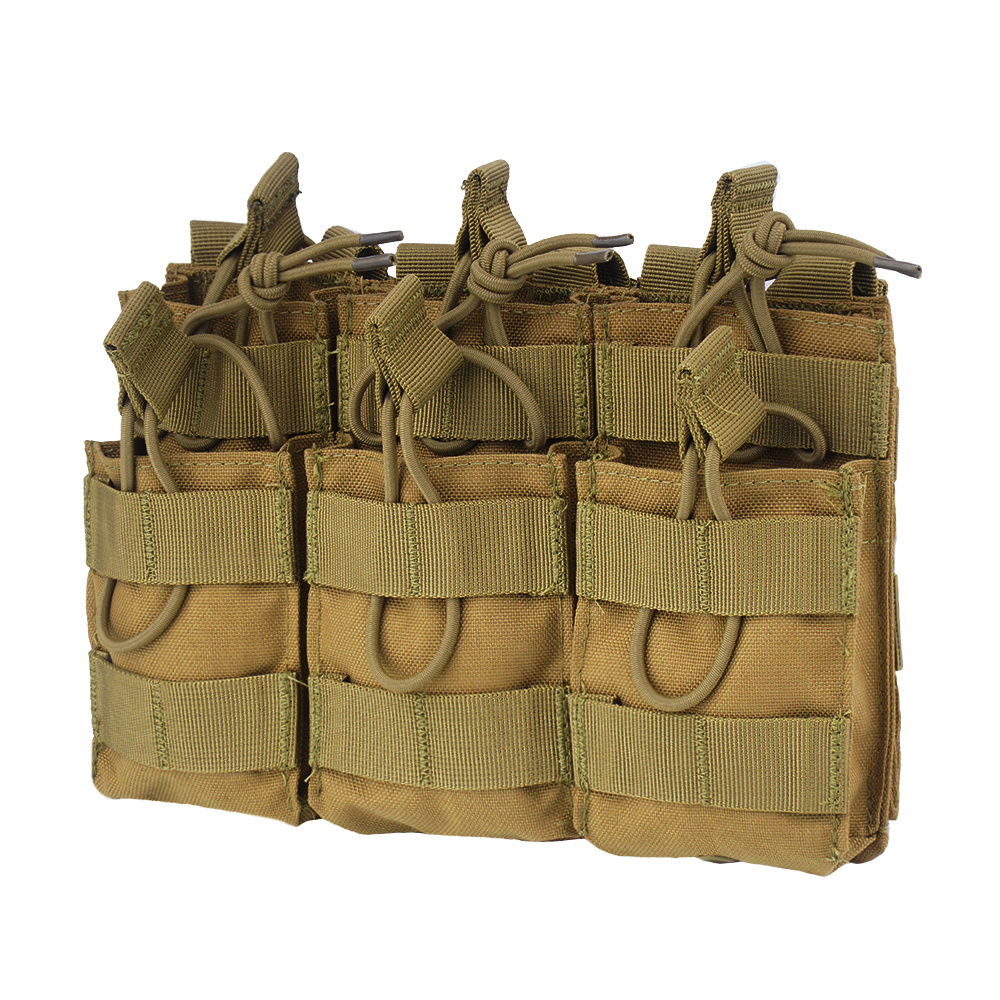 Condor - Ładownica MOLLE na magazynki AR15 dwuwarstwowa - Triple Stacker M4 Mag Pouch - Potrójna - Coyote Brown - MA44-498