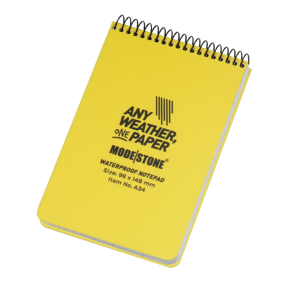 Modestone - Notes wodoodporny - 96 x 148 mm - 50 kartek - Żółty - A34