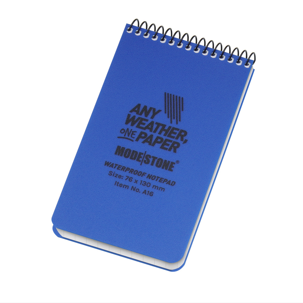 Modestone - Notes wodoodporny - 76 x 130 mm - 50 kartek - Niebieski - A16