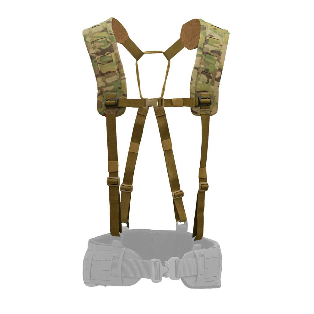 Templars Gear - X-Harness 4-point Tactical Suspenders - MOLLE - MultiCam - TG-X-HAR-MC