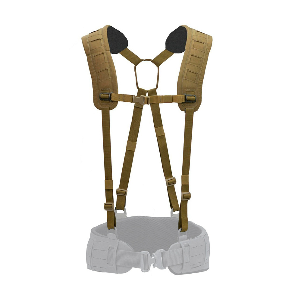 Templars Gear - X-Harness 4-point Tactical Suspenders - MOLLE - Coyote Brown - TG-X-HAR-CB - 5904433600422