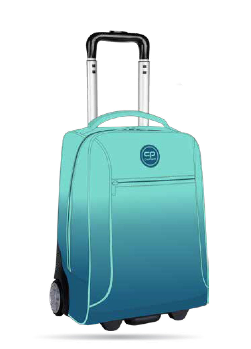 Coolpack - Compact - Plecak Młodzieżowy Na Kółkach - Gradient Blue Lagoon