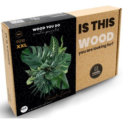 Puzzle WOOD YOU DO Liście dżungli (435 elementów)