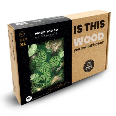 Puzzle drewniane 320 el. Monstera Wood You Do
