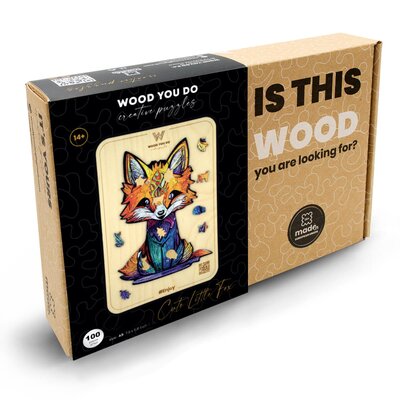 Puzzle Lisek | Cute Little Fox | 100 Elementów | A5
