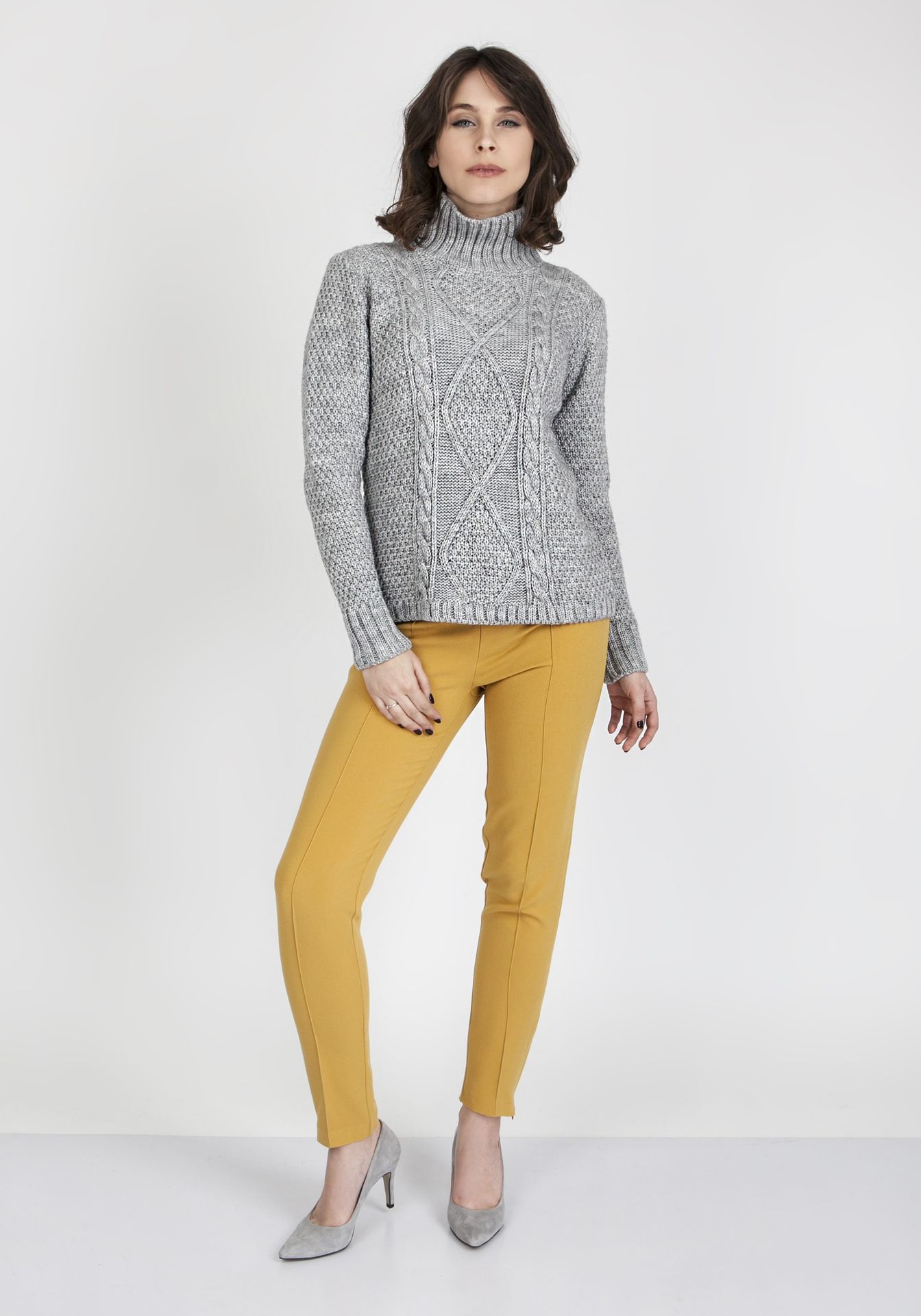 Sweter Estelle SWE 121 Szary