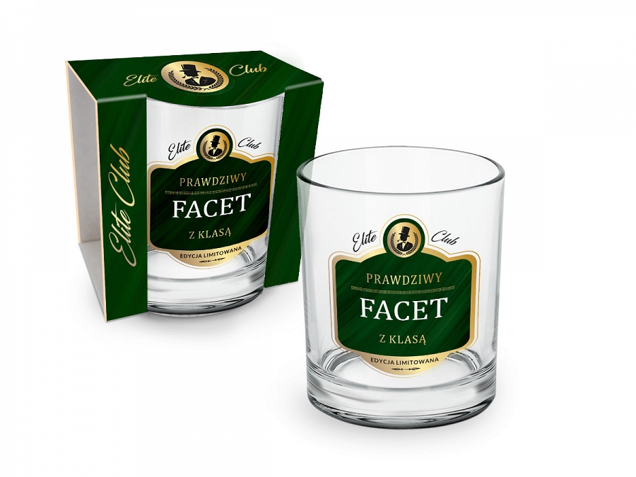 BGTech Elite Club szklanka do whisky 270 ml Prawdziwy facet GW1942